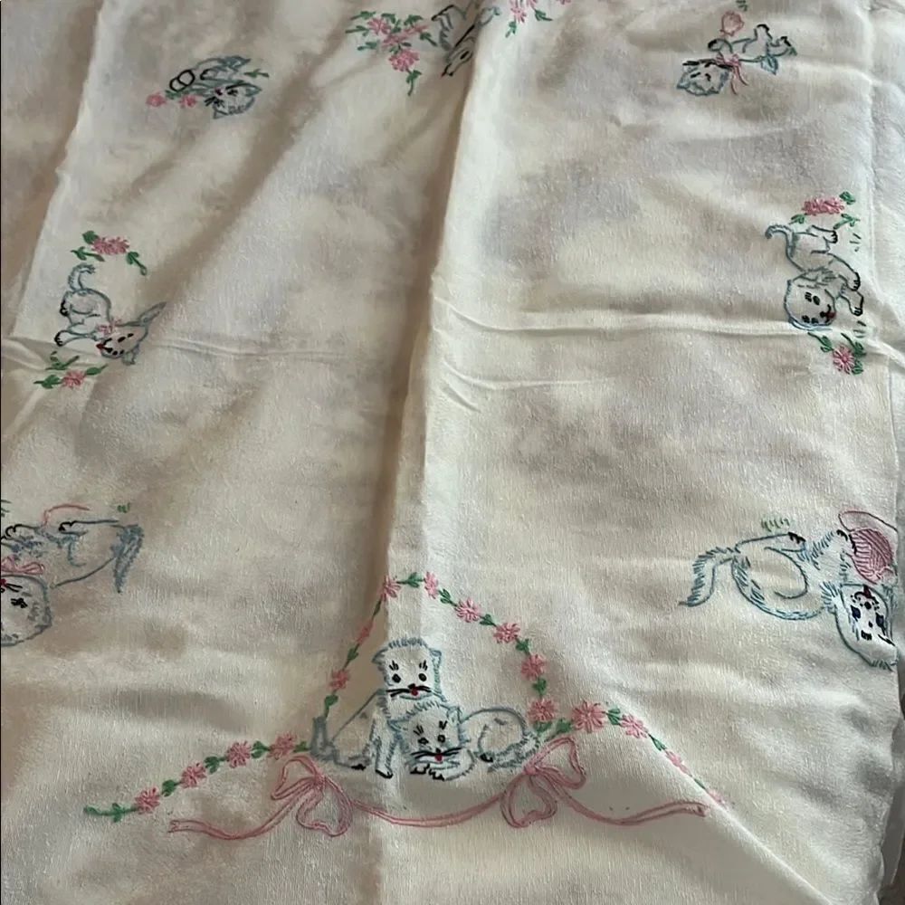 Vintage handmade baby blanket